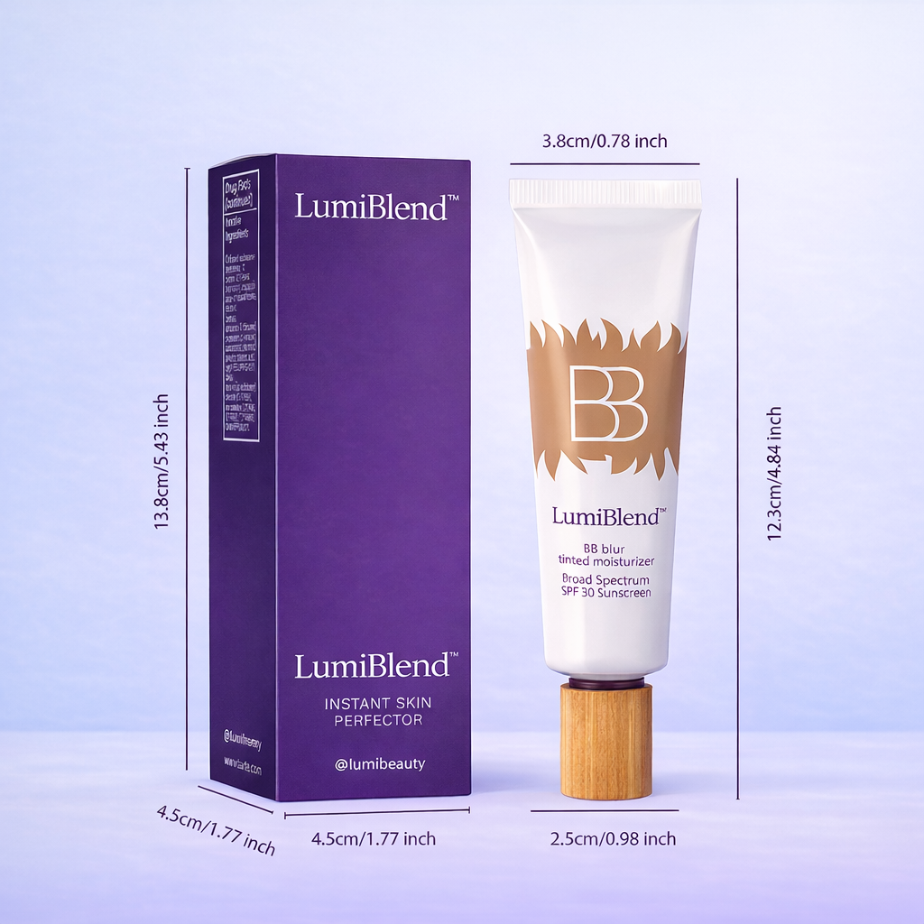 LumiBlend™ Instant Skin Perfector – BB Blur Tinted Moisturizer SPF 30 + Free Buffing Brush