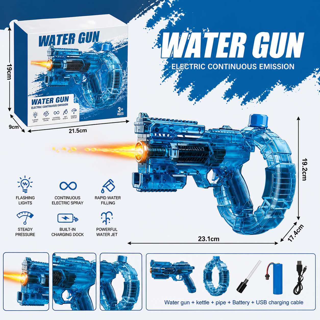 Turbo Blast Electric Water Gun