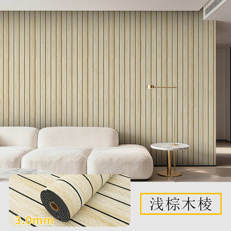 Luxury Wood Slat Wall Panel Roll 40 cm X 300 cm